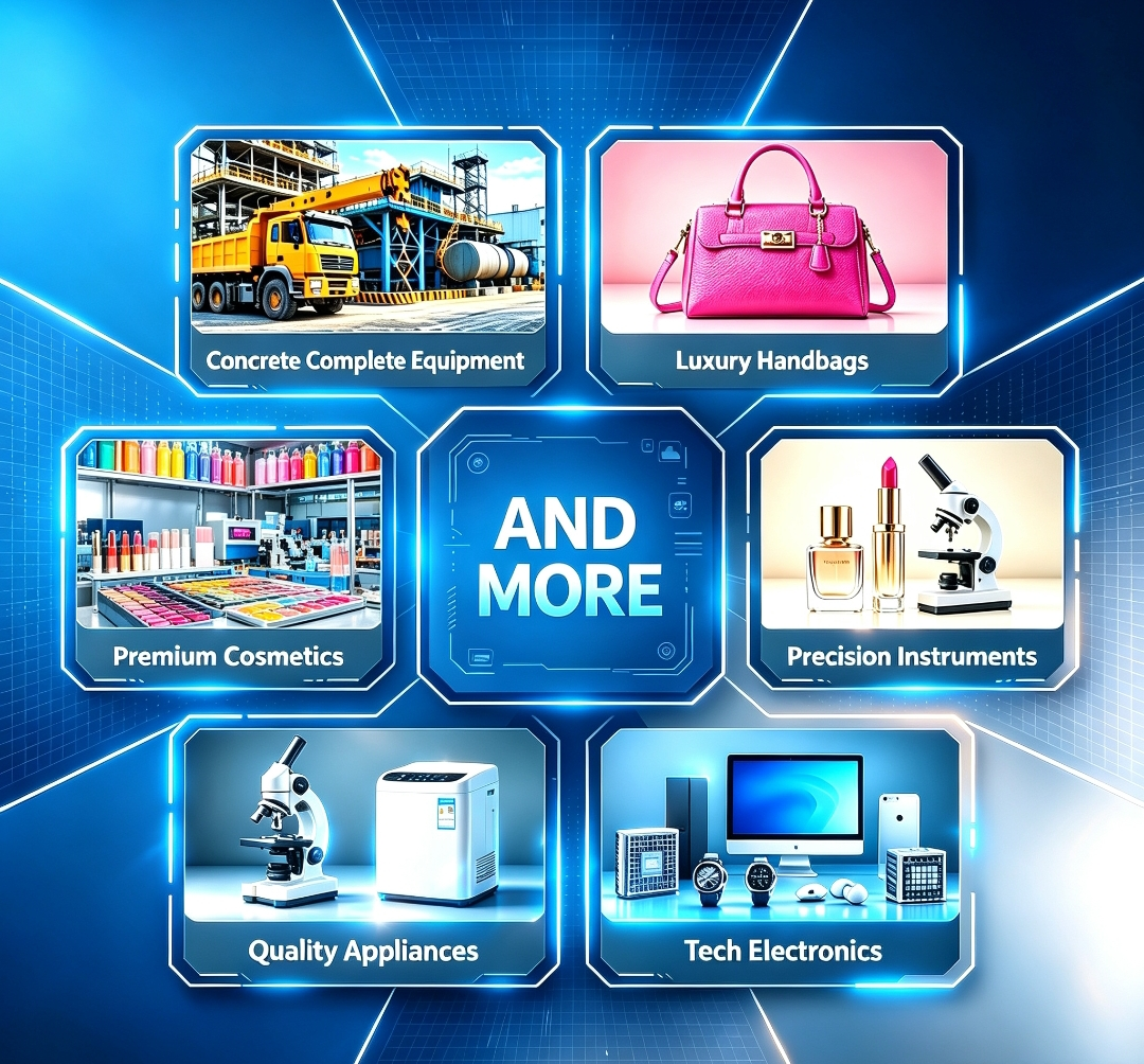 Product categories including electronics, handbags, cosmetics and more